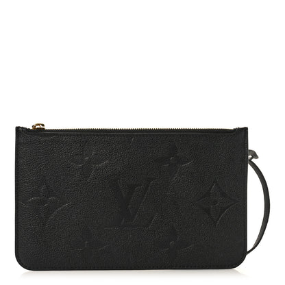 Louis Vuitton Empreinte Monogram Giant Neverfull MM Pochette Black 1 of 7