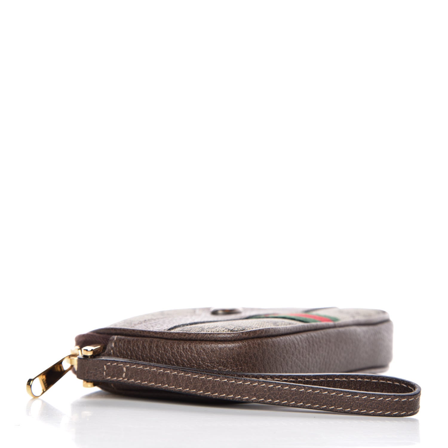 Gucci GG Supreme Monogram Ophidia Phone Case Wristlet Brown 4 of 7