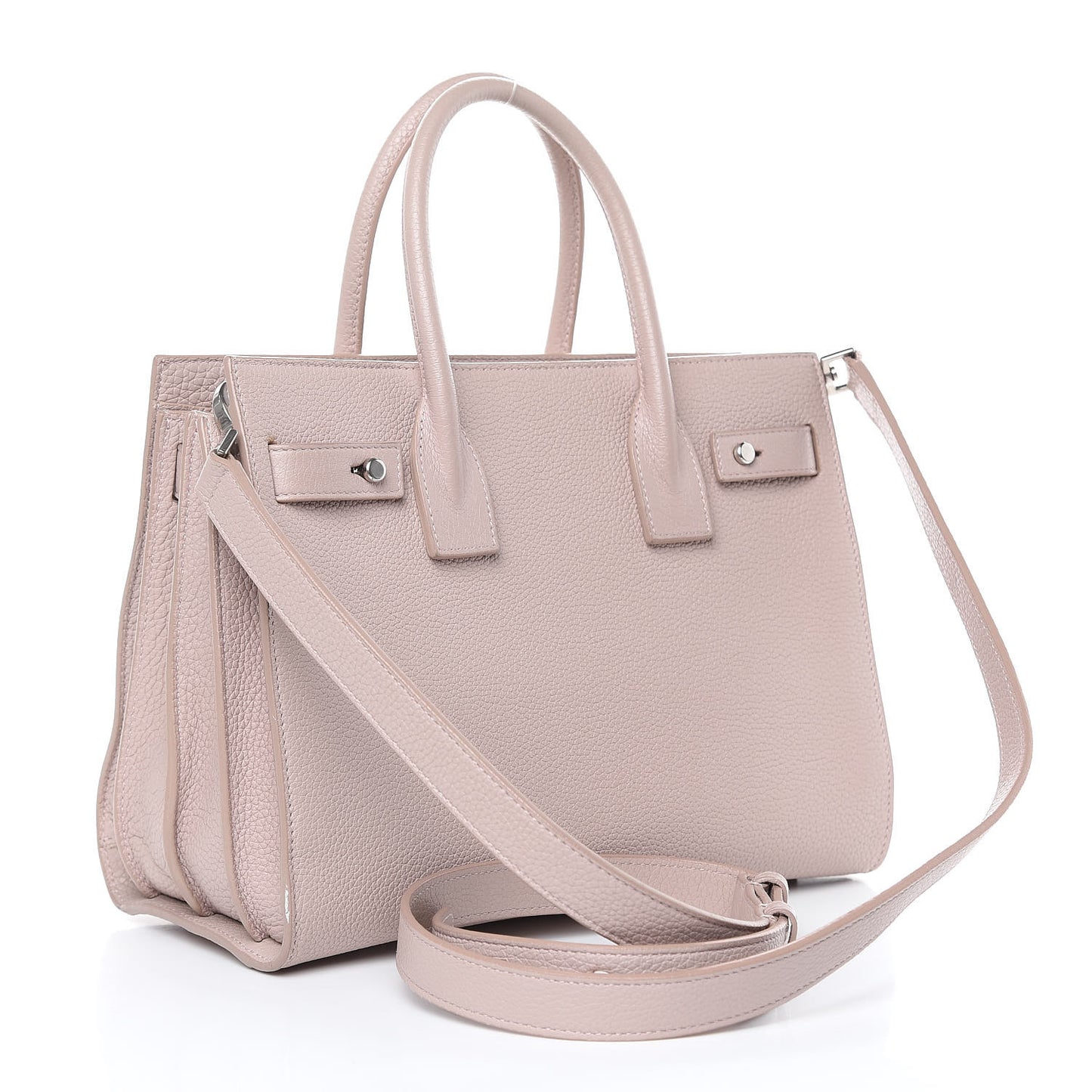 Grained Calfskin Baby Sac De Jour Souple Pale Blush