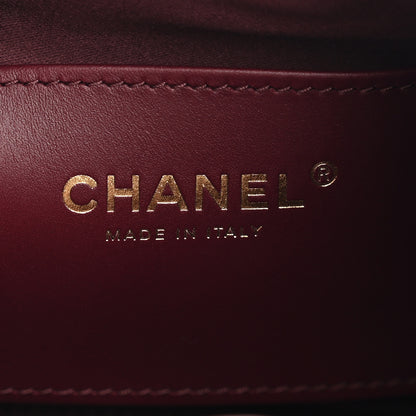 Chanel Caviar Quilted Mini Chanel 25 Handbag Dark Burgundy 6 of 10