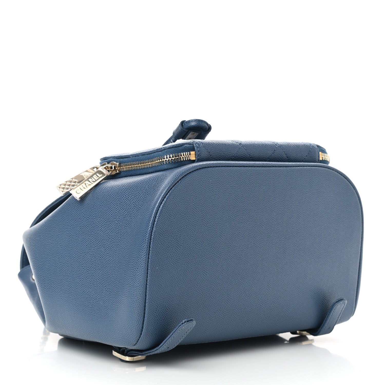 Chanel Caviar Quilted Business Affinity Backpack Blue 3 of 9