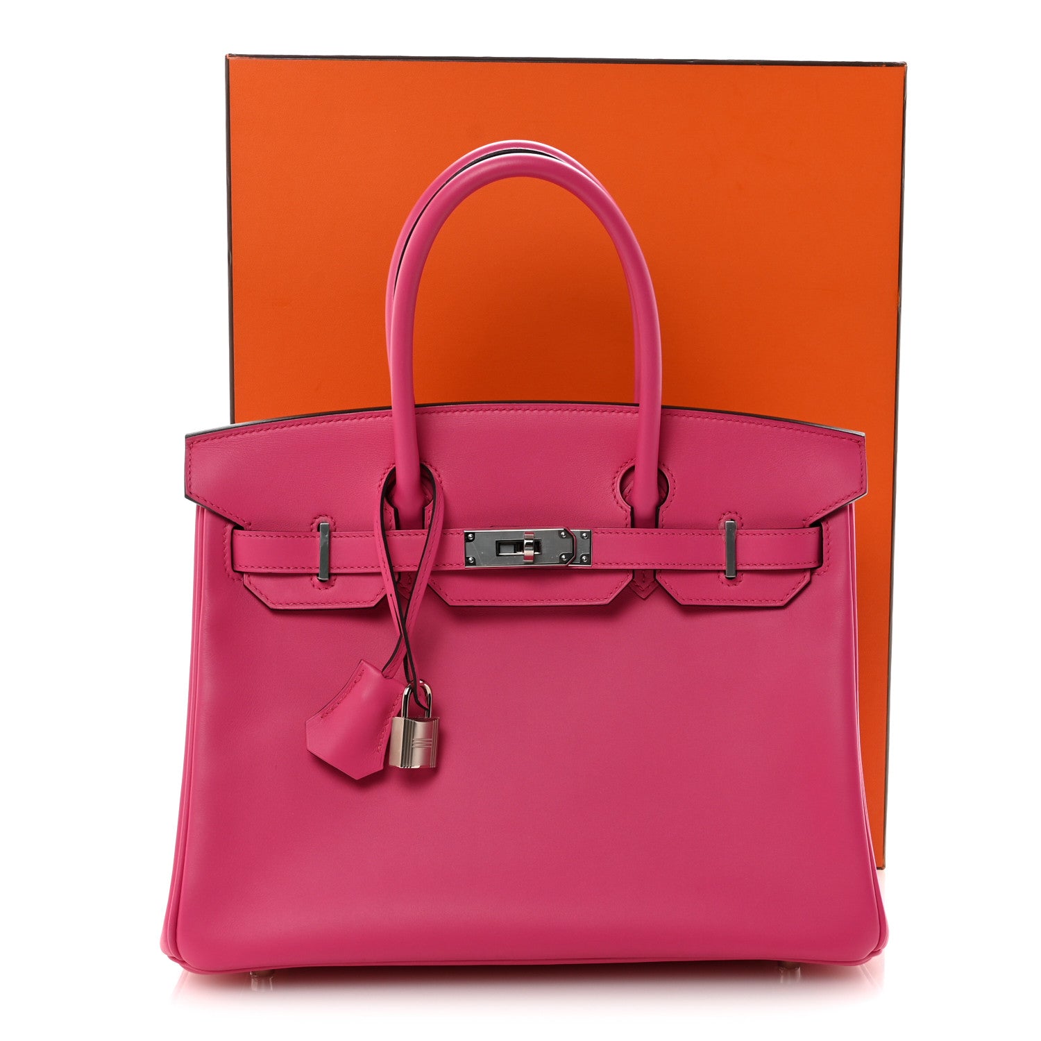 Hermes Veau Jonathan Birkin 30 Rose Shocking 11 of 11