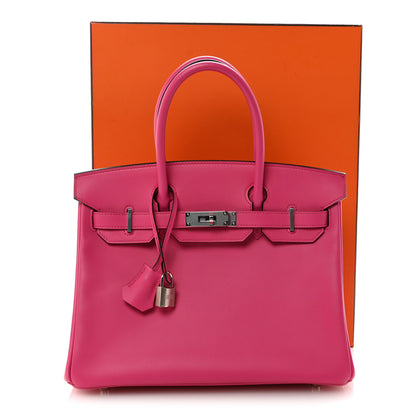 Hermes Veau Jonathan Birkin 30 Rose Shocking 11 of 11