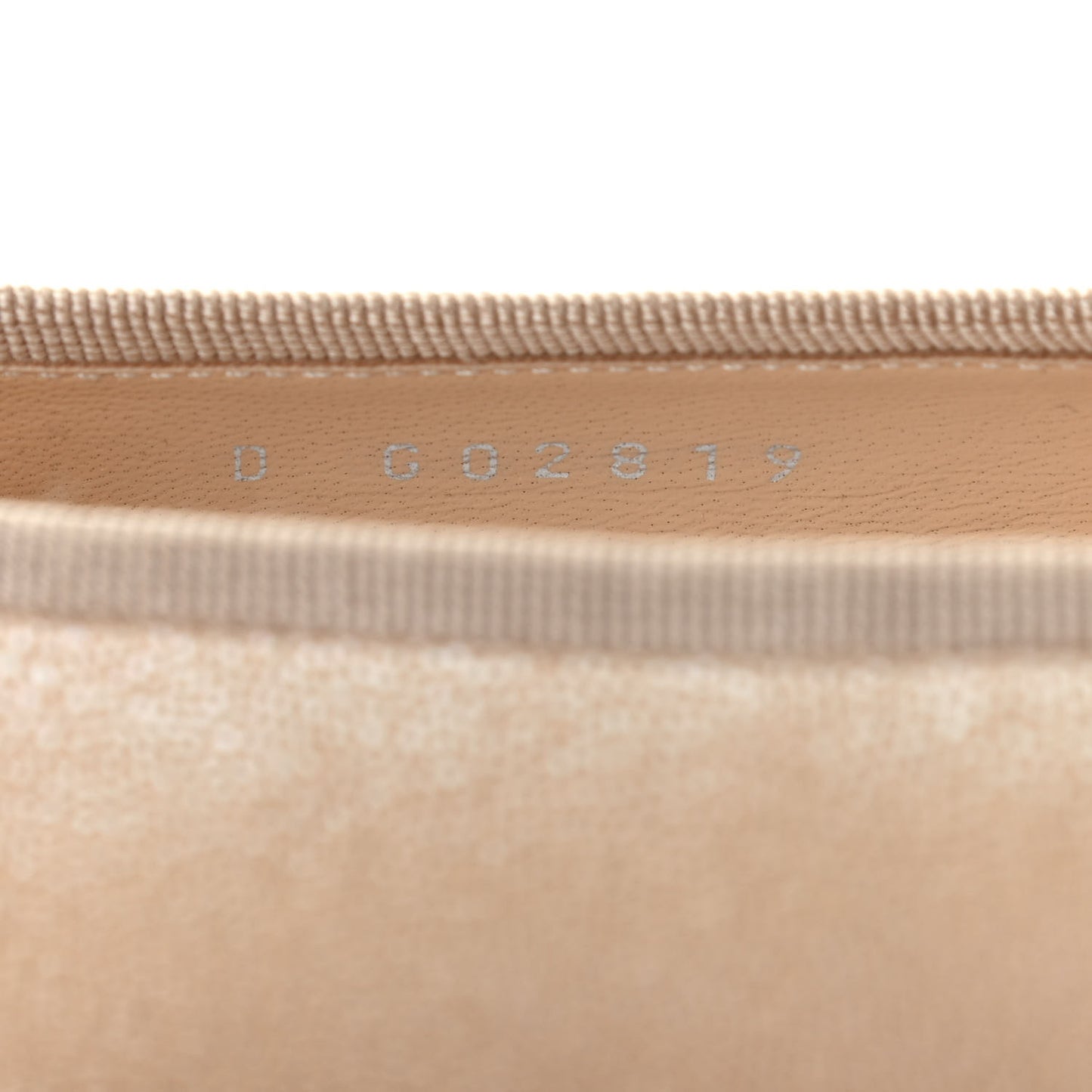 Caviar Cap Toe CC Ballerina Flats 35.5 Beige