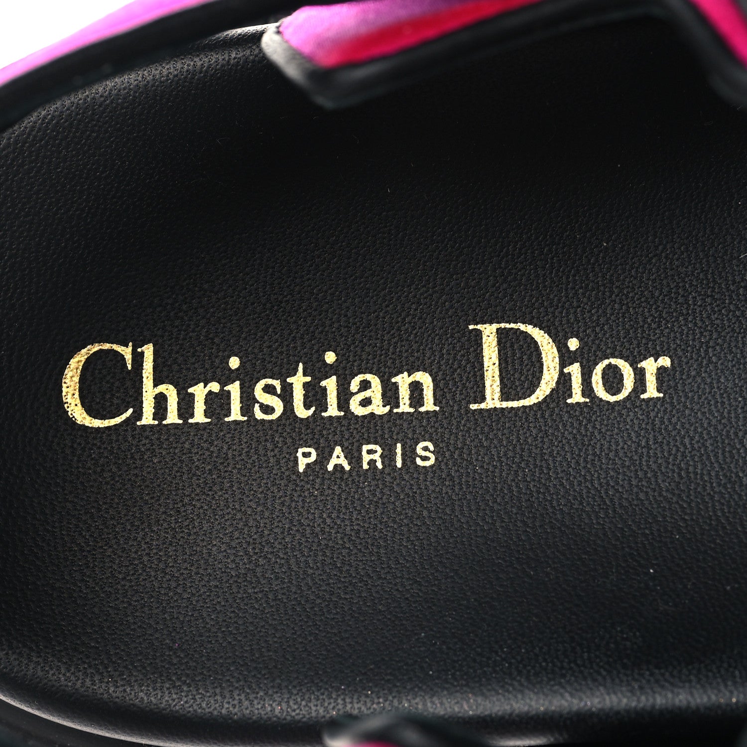 Christian Dior Satin Lambskin Dioract Sandals 39.5 Rani Pink 9 of 9