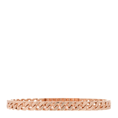 Hermes 18K Rose Gold Diamond PM Kelly Chaine Bracelet XL 2 of 4