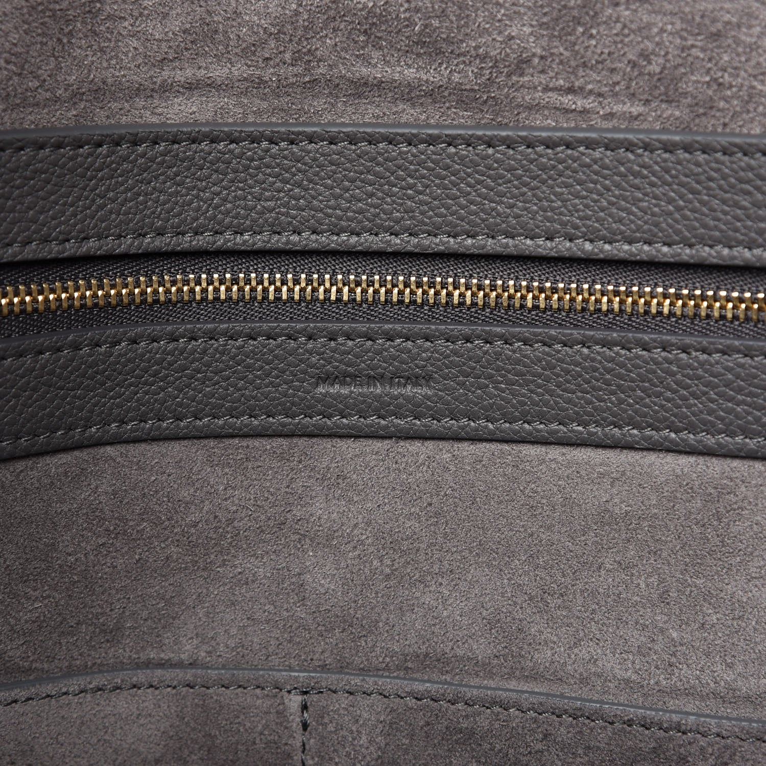 Celine Soft Grained Calfskin Small Belt Cabas Phantom Stone 8 of 9