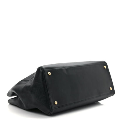 Chanel Calfskin Cerf Executive Shopper Tote Black 4 of 12