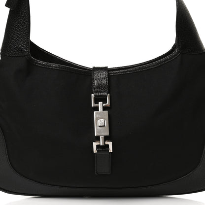 Gucci Canvas Small Jackie O Hobo Black 7 of 11