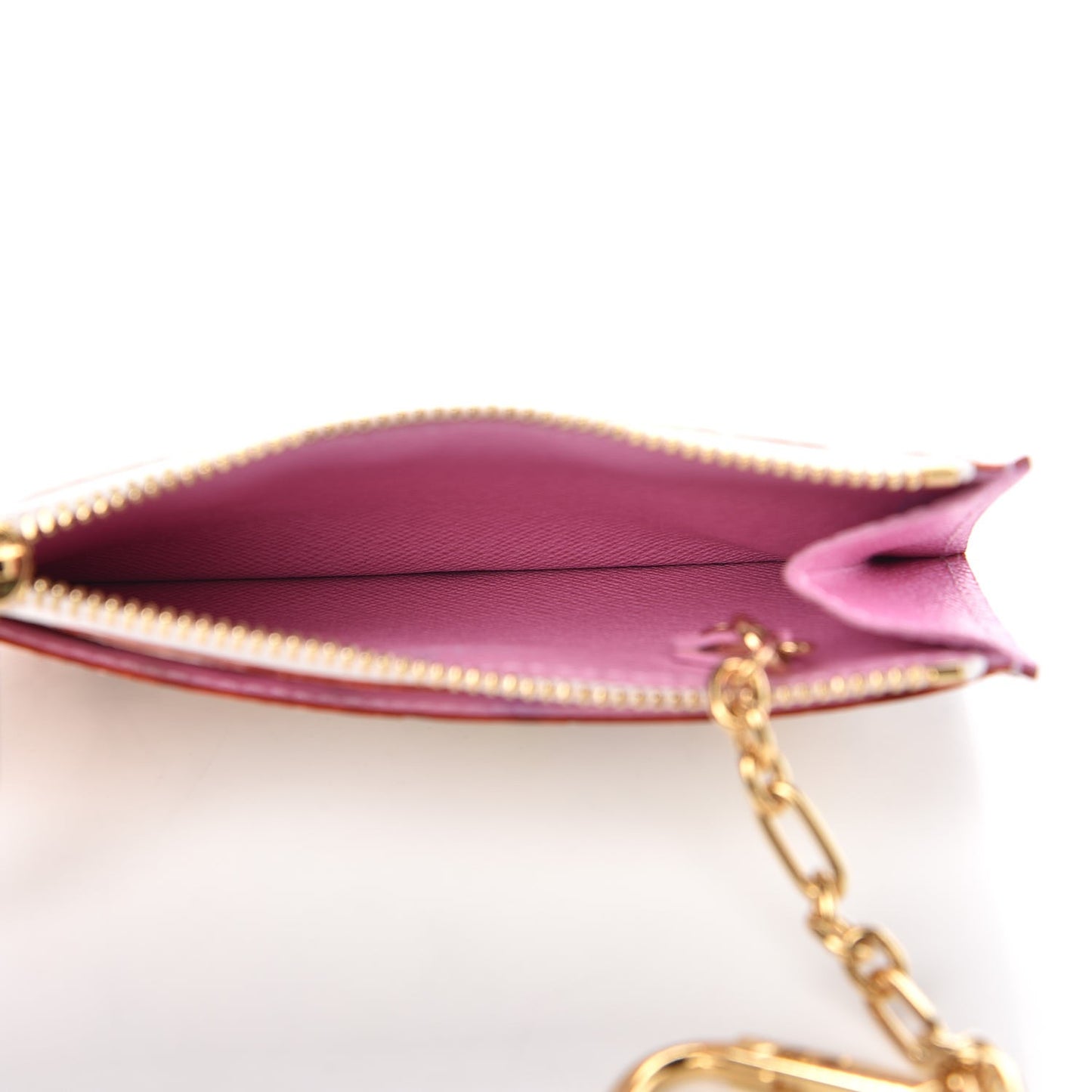 Monogram Multicolor Key Pouch White Litchi