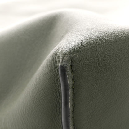 Loewe Calfskin Flamenco Knot Clutch Vintage Khaki 22 of 29