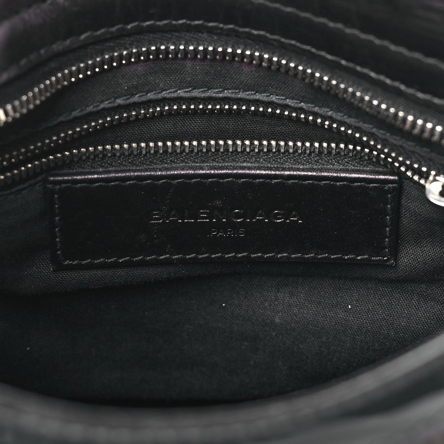 Balenciaga Smooth Calfskin Metallic Patent Giant 12 Silver Hardware Mini City Black Gris 6 of 9