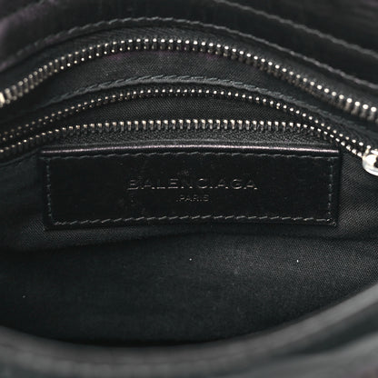Balenciaga Smooth Calfskin Metallic Patent Giant 12 Silver Hardware Mini City Black Gris 6 of 9