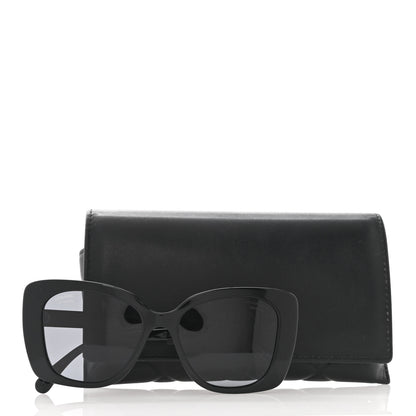 Chanel Acetate Strass Polarized Square Sunglasses 5422-B Black 8 of 8