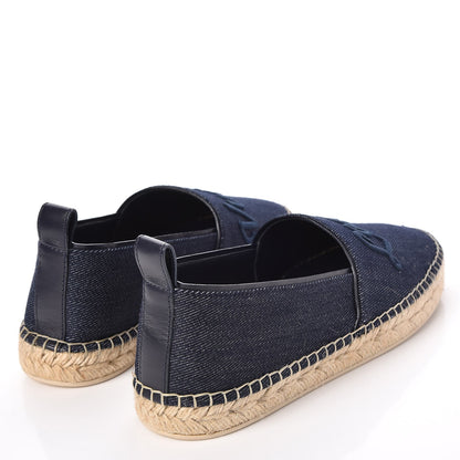Louis Vuitton Canvas Waterfall Espadrille Flats 38 Marine 5 of 10