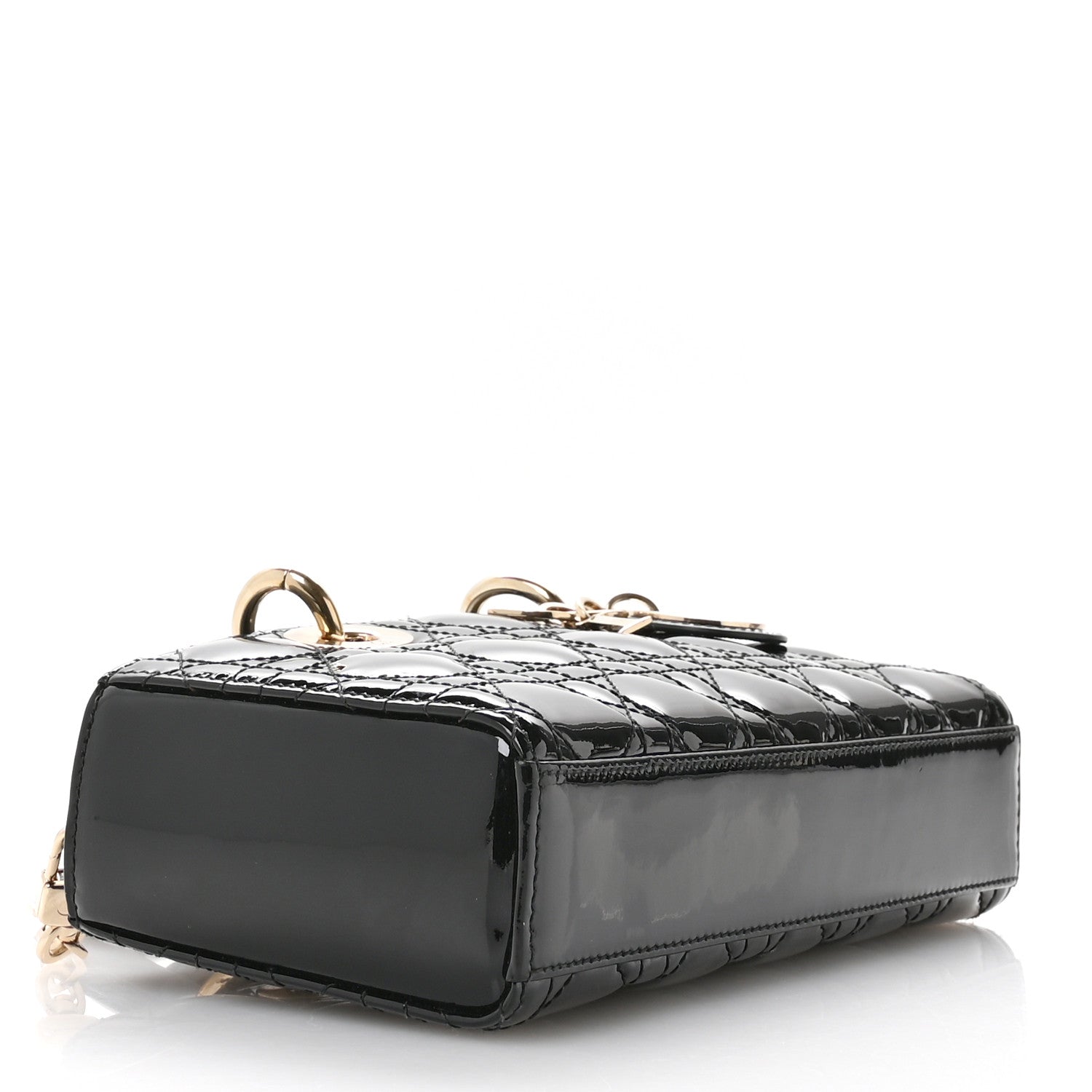Christian Dior Patent Cannage Small Lady D-Joy Black 4 of 11
