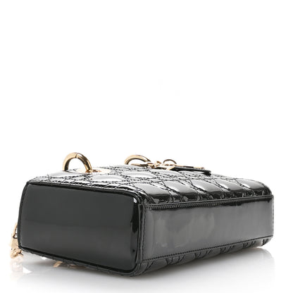 Christian Dior Patent Cannage Small Lady D-Joy Black 4 of 11