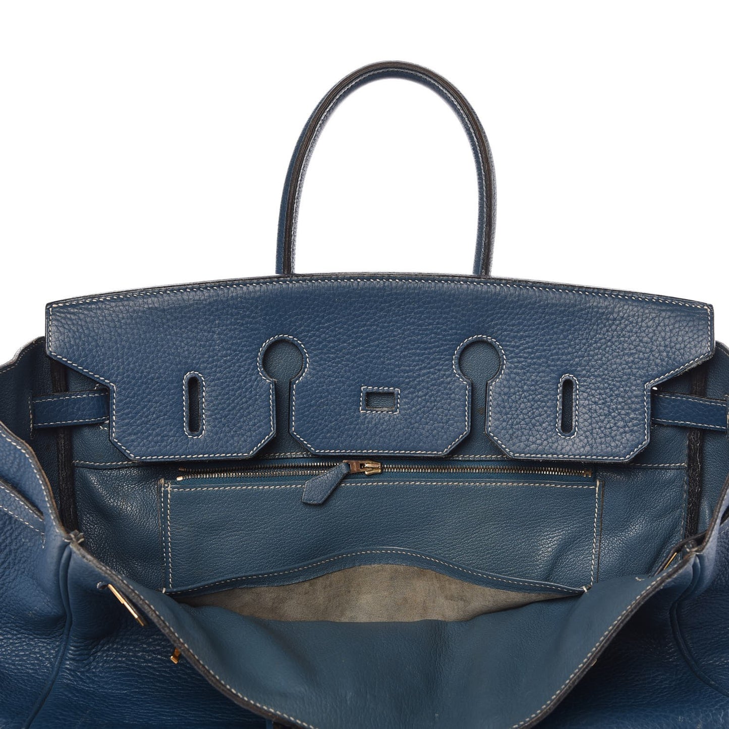 Taurillon Clemence Birkin 35 Bleu Thalassa
