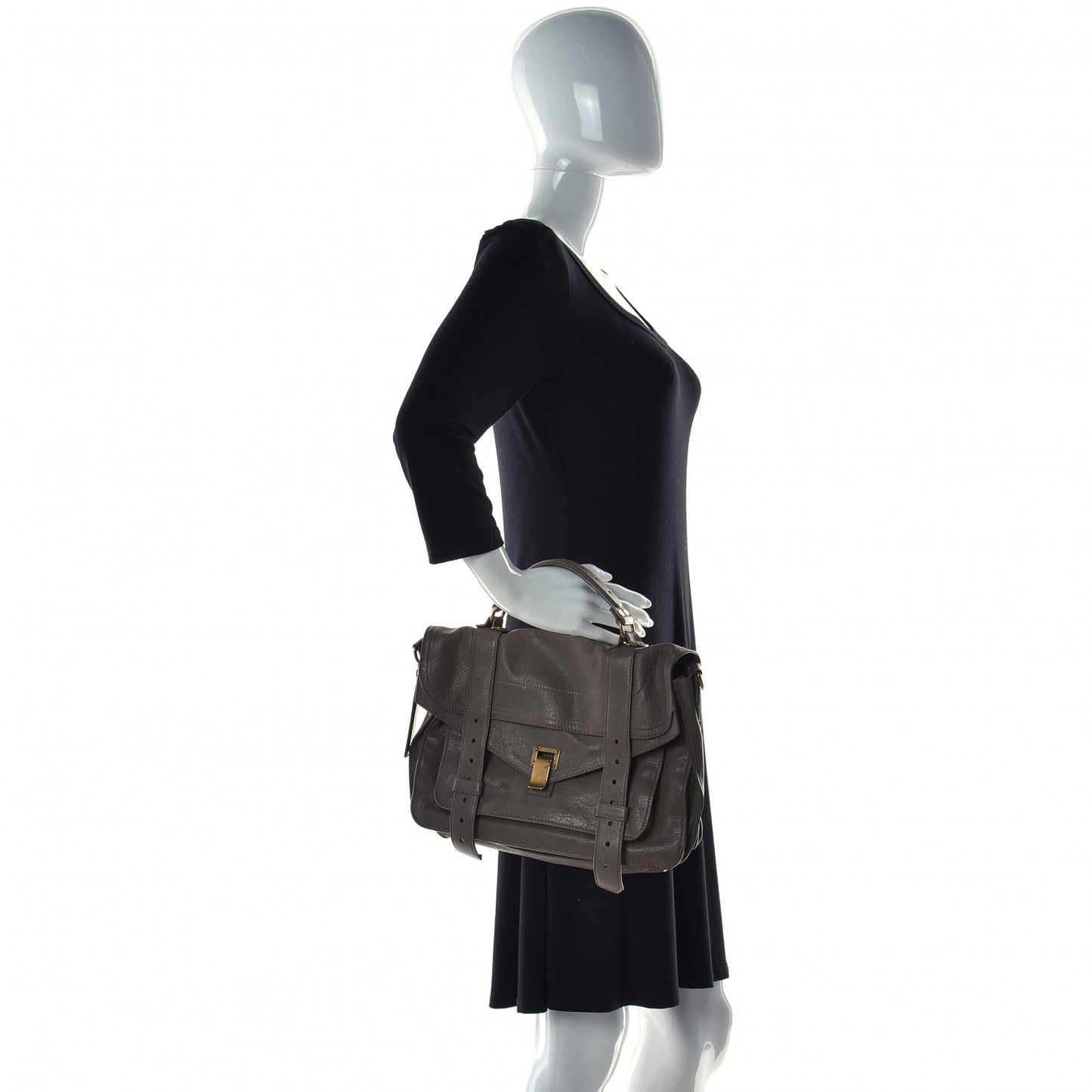 Lambskin Medium PS1 Satchel Smoke