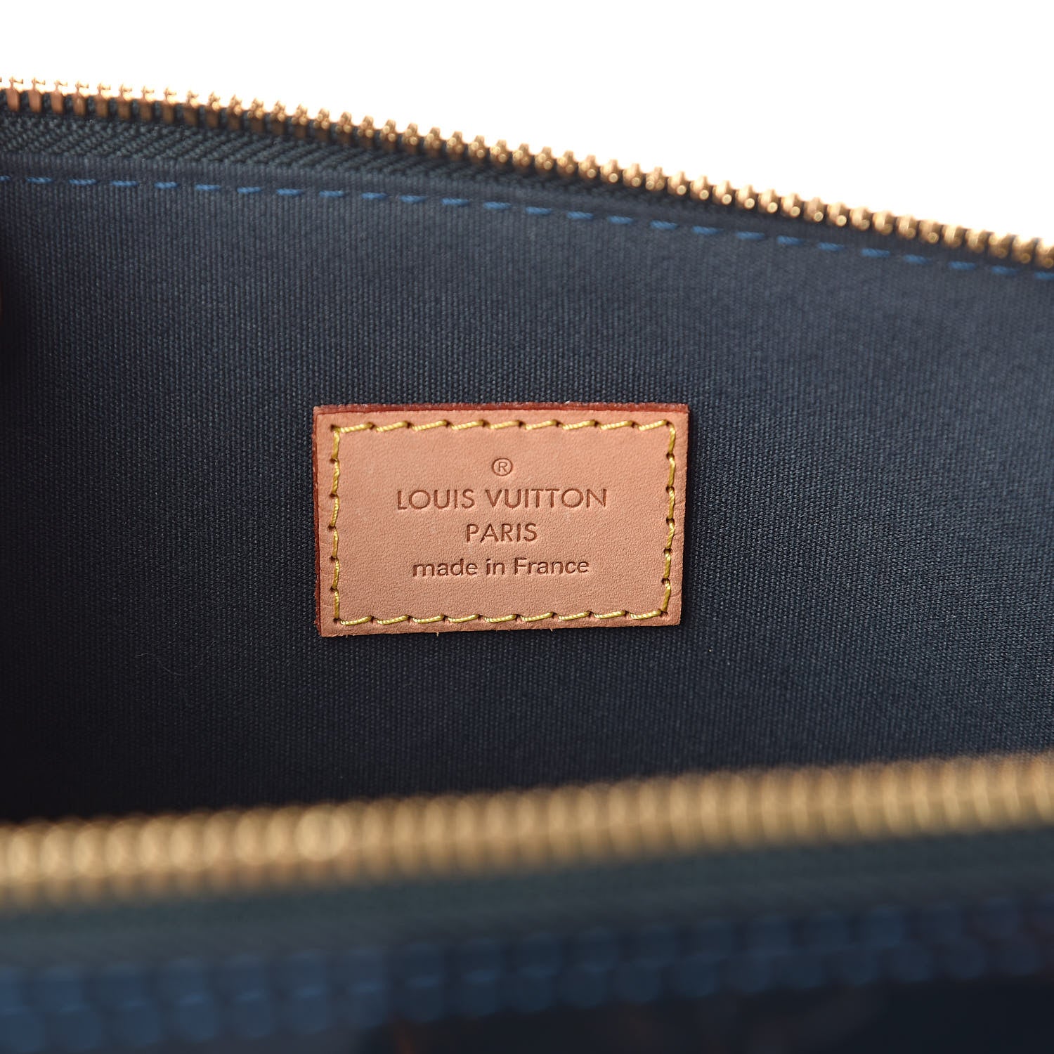 Louis Vuitton Vernis Alma MM Blue Nuit 6 of 8