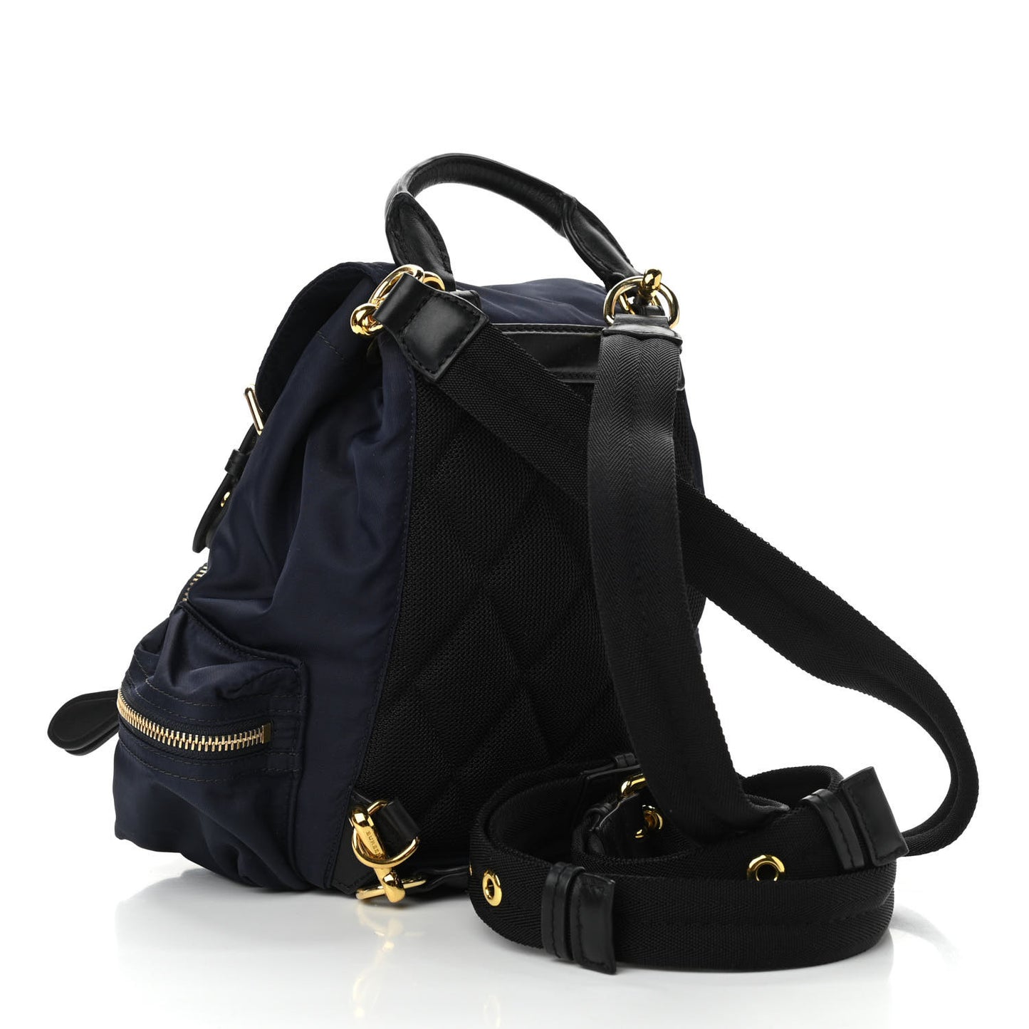 Nylon Medium Rucksack Backpack Ink Blue