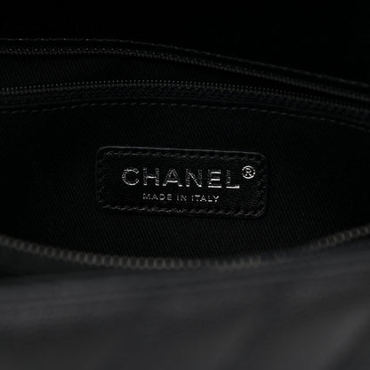 Chanel Caviar Chevron Quilted Small Coco Handle Flap So Black 6 of 10