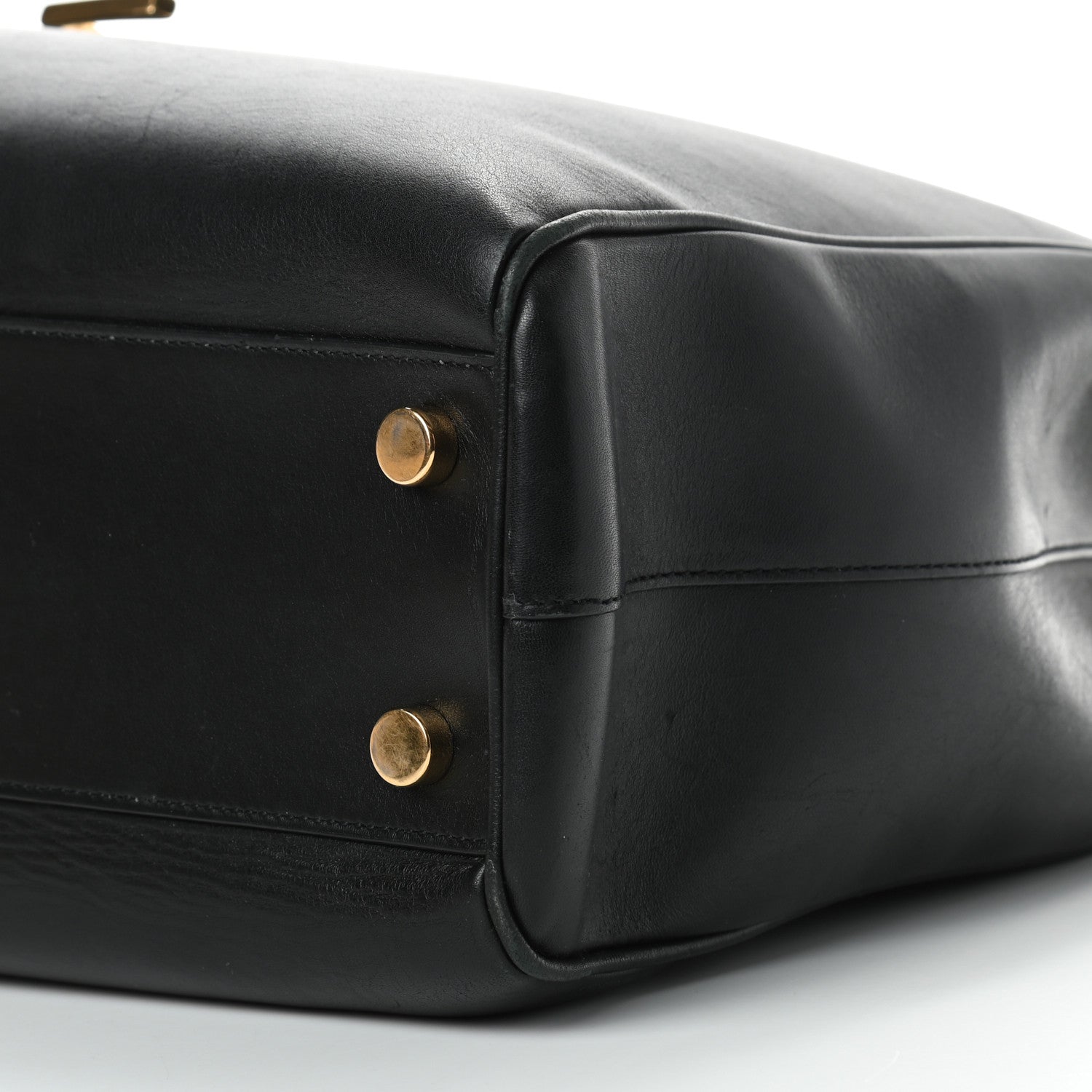 Saint Laurent Calfskin Classic Monogram Shopping Bag Black 9 of 10