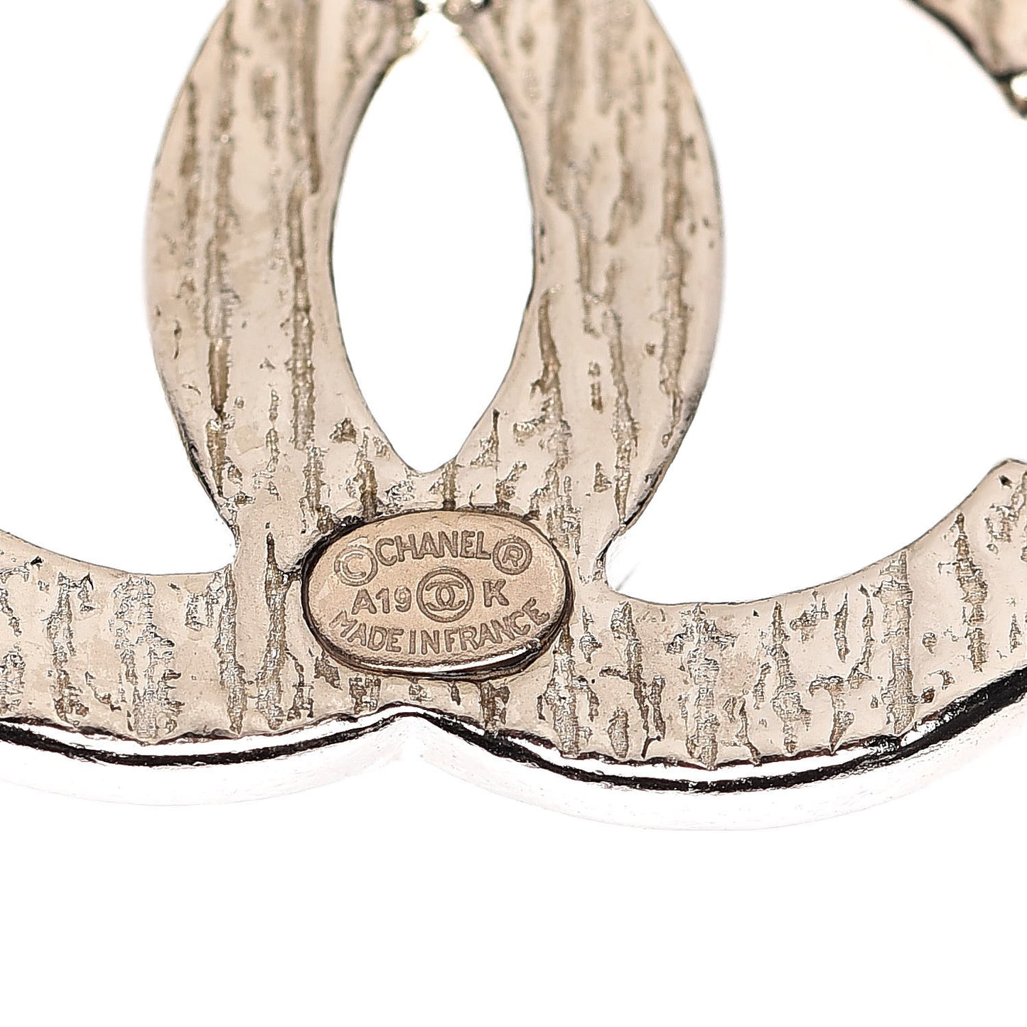 Textured CC Earrings Gold