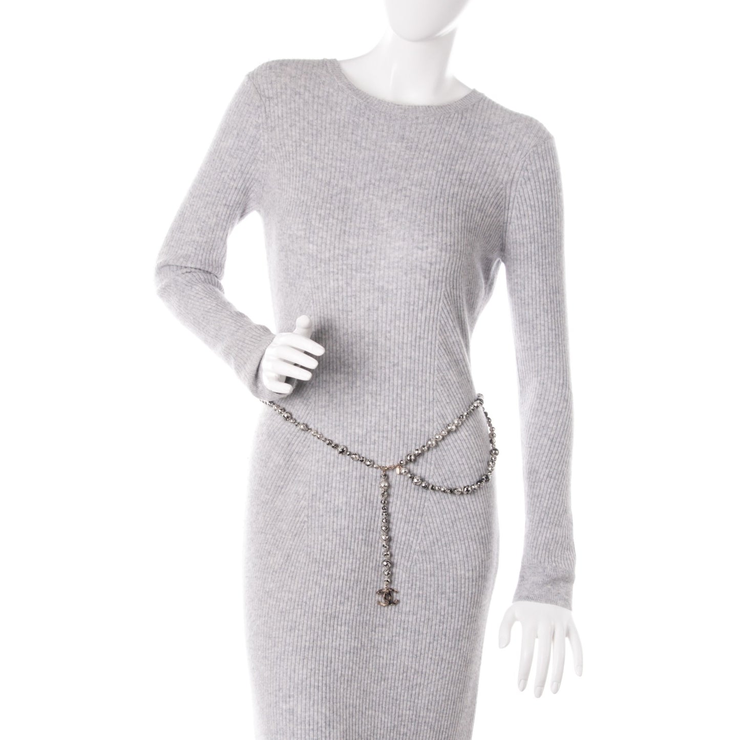 Pearl CC Double Strand Belt Black White