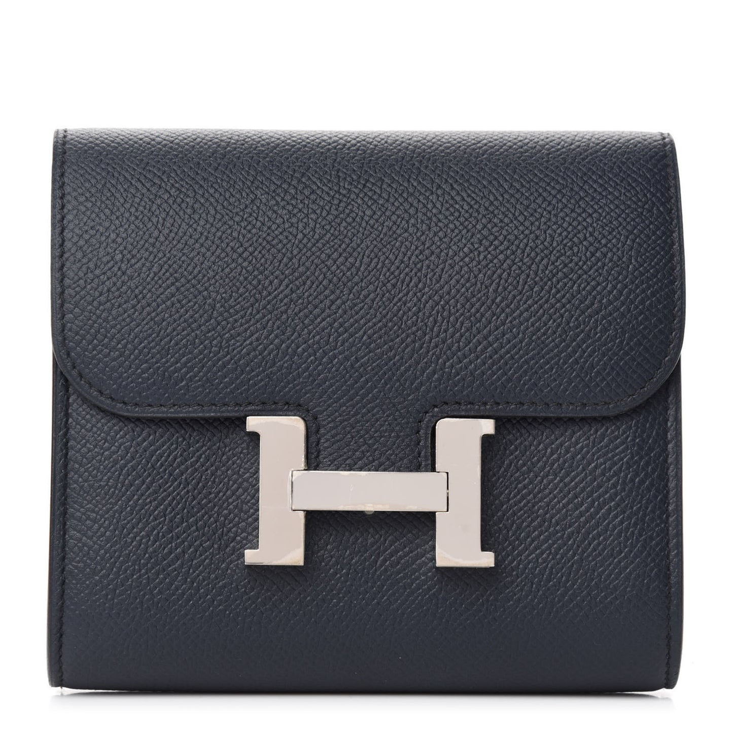 Epsom Constance Short Wallet Bleu Indigo Rose Pourpre