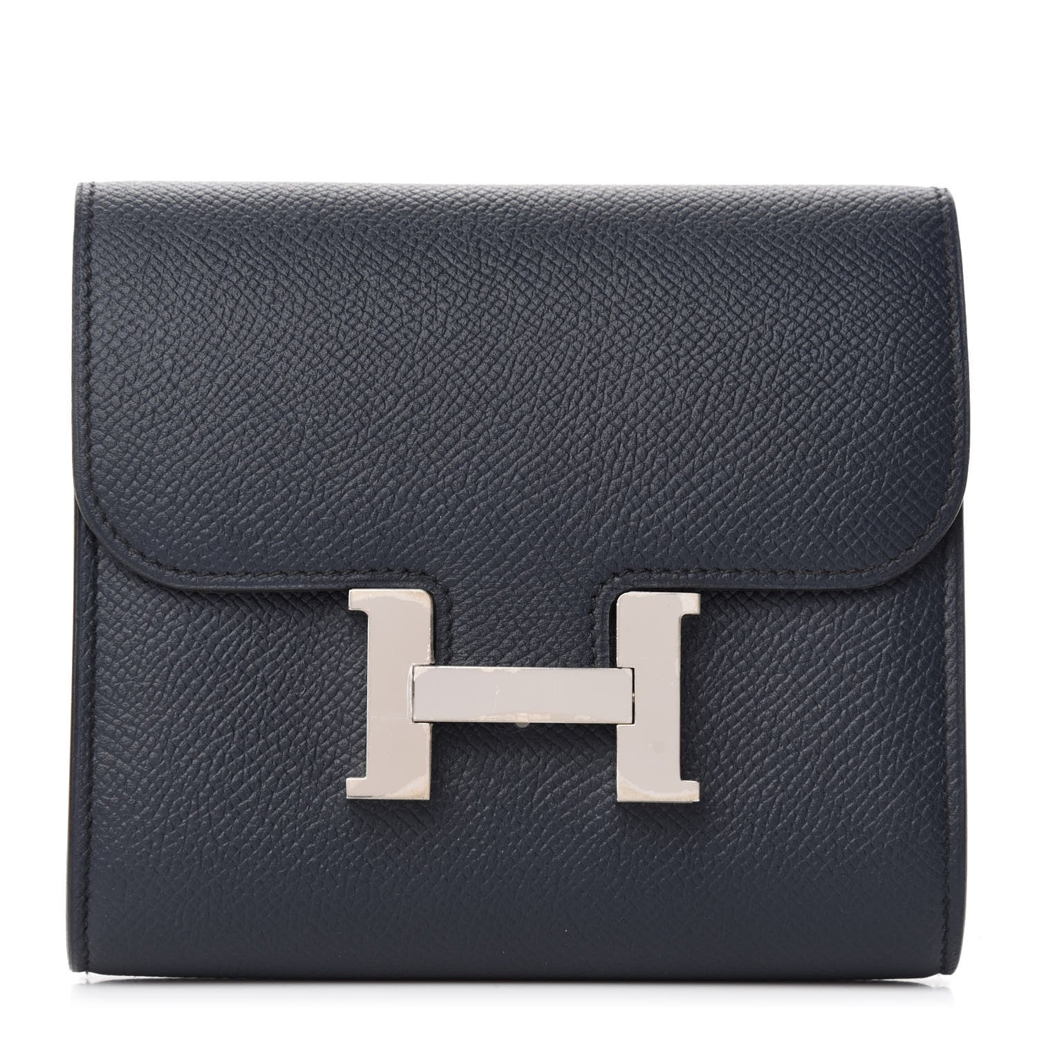 Hermes Epsom Constance Short Wallet Bleu Indigo Rose Pourpre 1 of 7