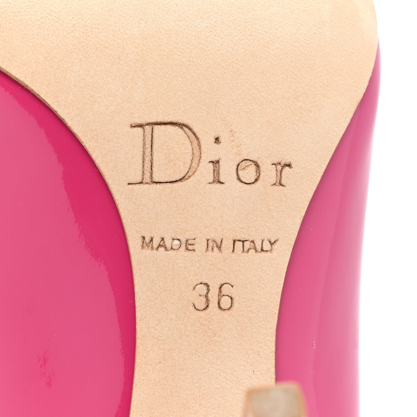 Patent Cherie Pointy Toe 100mm Pumps 36 Fuchsia