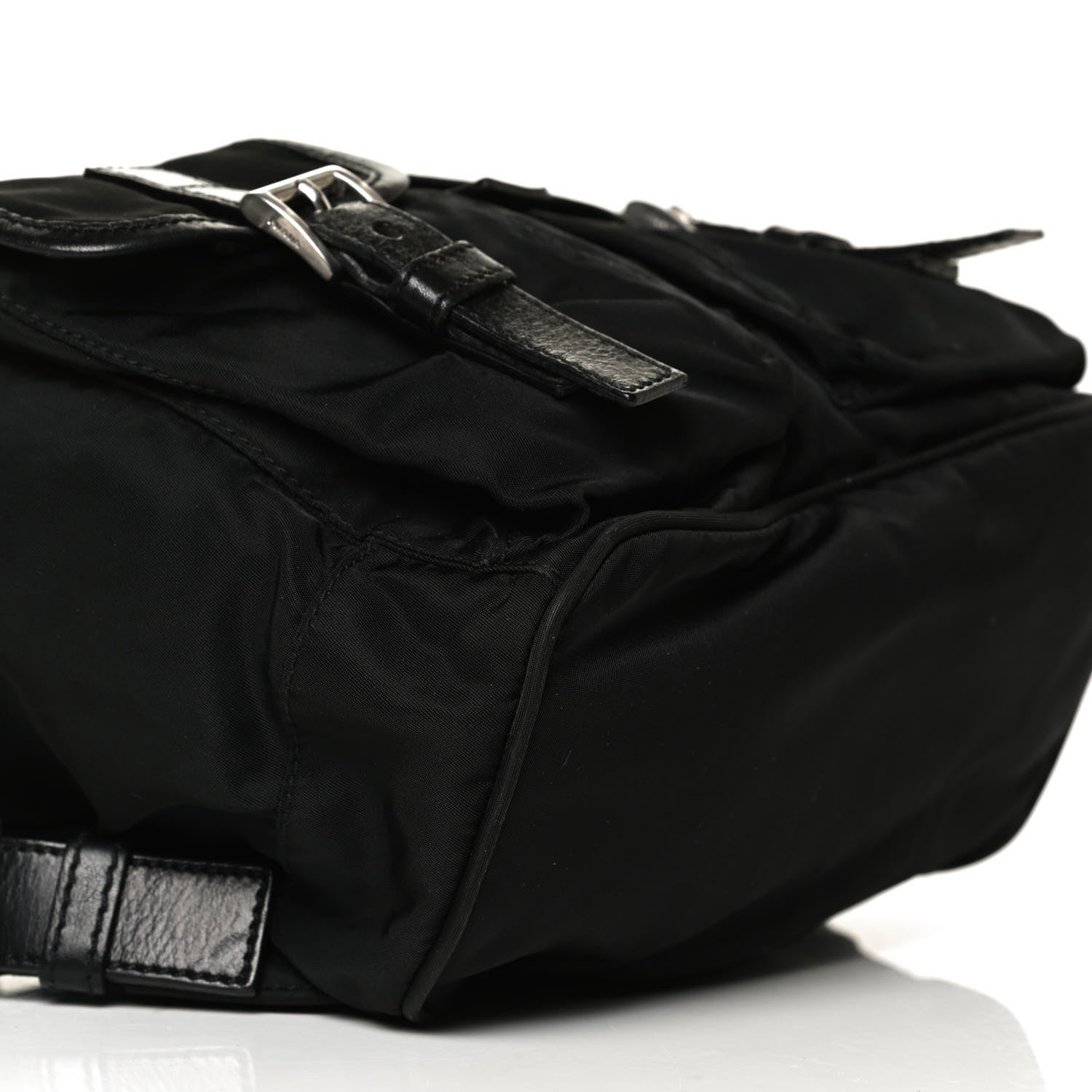 Prada Tessuto Nylon Vitello Backpack Black 8 of 16
