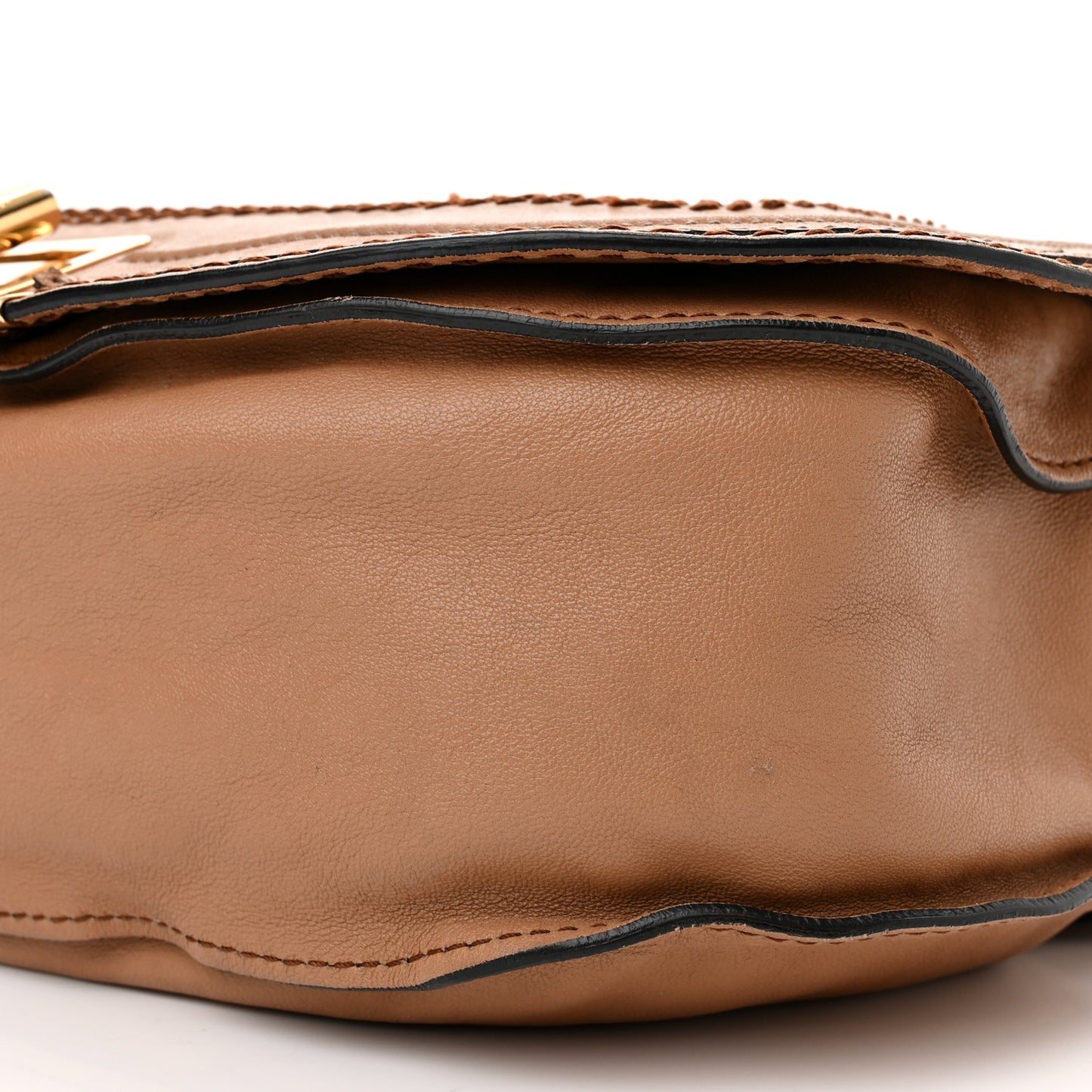 Calfskin Large Marcie Lock Messenger Armagnac