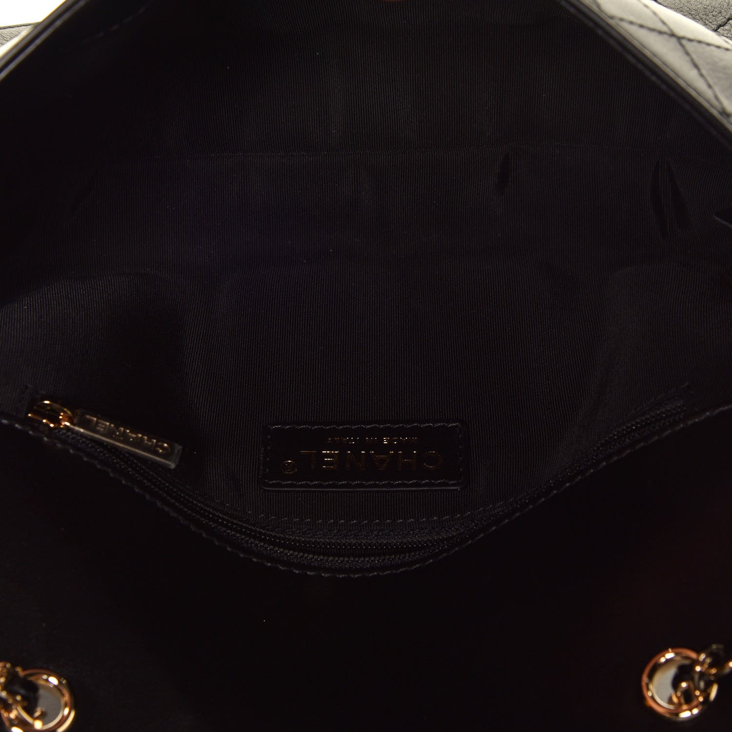 Chanel Calfskin Stitched CC Case Flap Bag Black 4 of 5