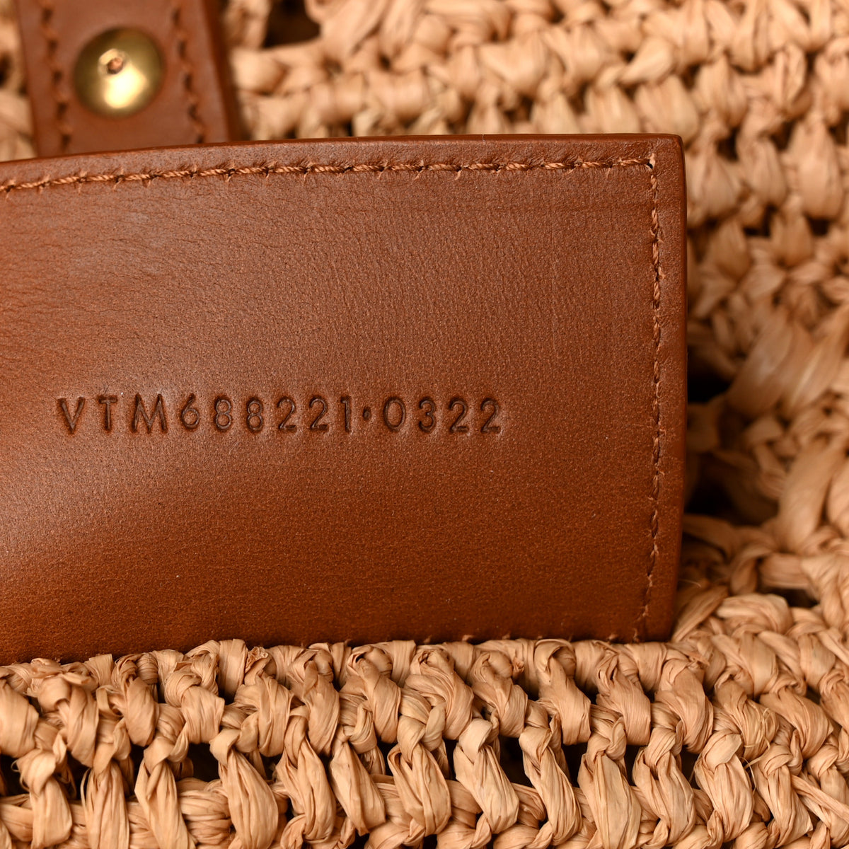 Saint Laurent Raffia Calfskin Medium Panier Tote Naturel 7 of 10