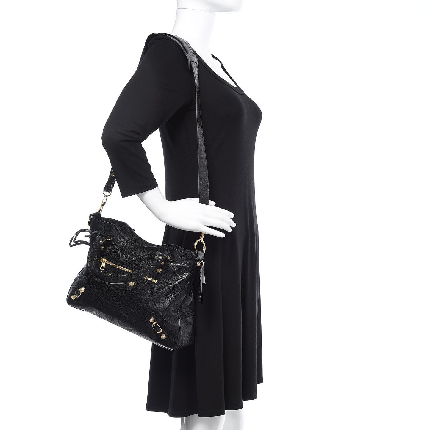 Agneau Giant 12 Gold Hardware Town Black