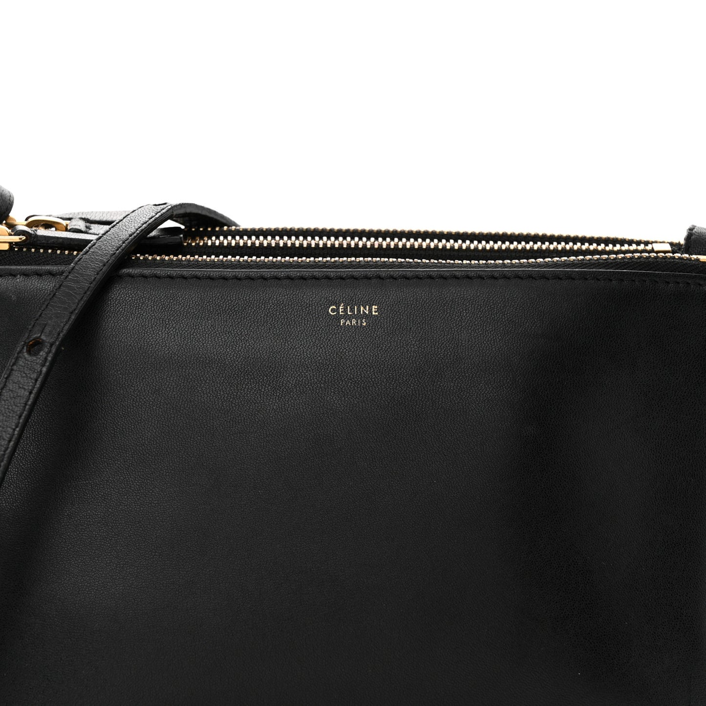 Lambskin Small Trio Crossbody Bag Black