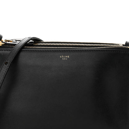 Celine Lambskin Small Trio Crossbody Bag Black 9 of 14