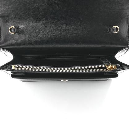 Saint Laurent Calfskin Monogram Sunset Chain Wallet Black 5 of 11