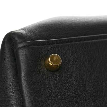 Bottega Veneta Silky Calfskin Large Andiamo Shoulder Bag Black 10 of 11