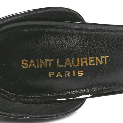 Saint Laurent Patent Calfskin Opyum 110 39 Sandals 39 Black 8 of 9
