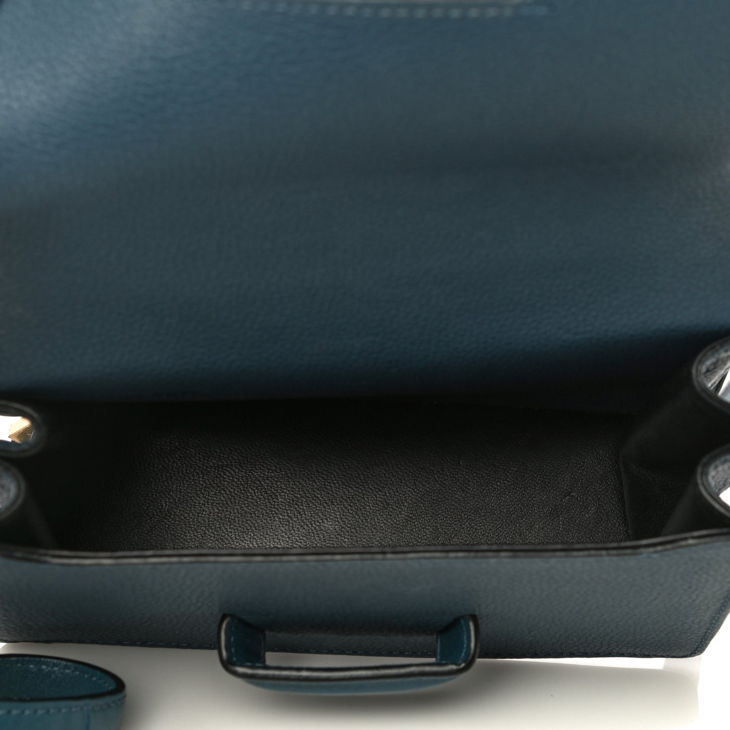 Calfskin Mini Barcelona Shoulder Bag Navy