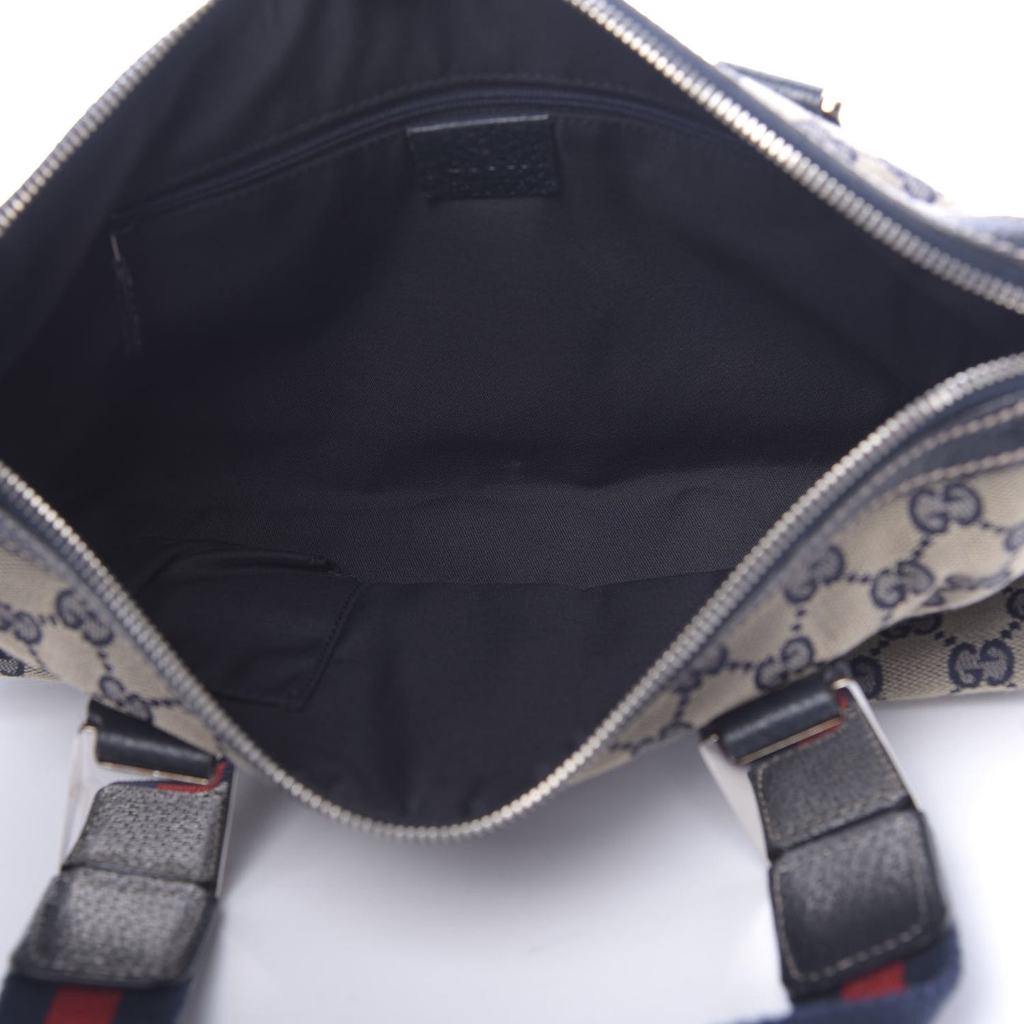 GG Monogram Web Pop Tote Navy