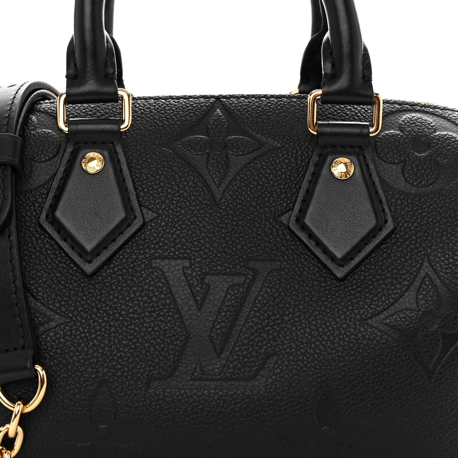 Louis Vuitton Empreinte Monogram Giant Speedy Bandouliere 20 Black 6 of 8