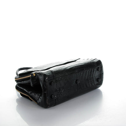 Nancy Gonzalez Crocodile Top Handle Bag Black 4 of 9