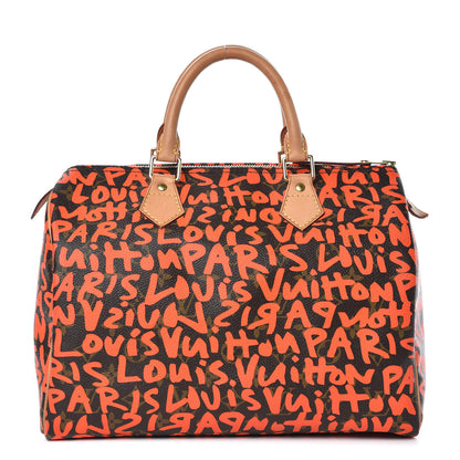 Louis Vuitton Monogram Graffiti Speedy 30 Orange 1 of 16