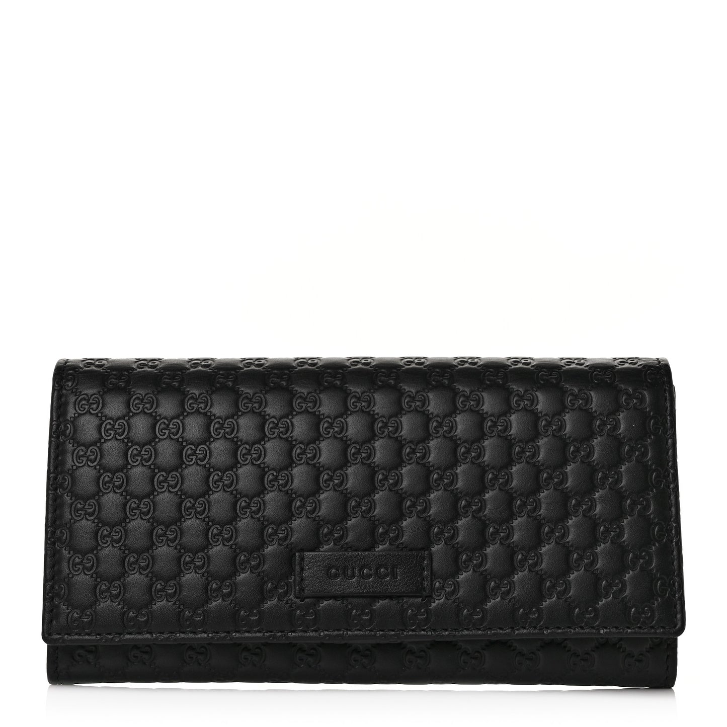Soft Microguccissima Continental Wallet Black