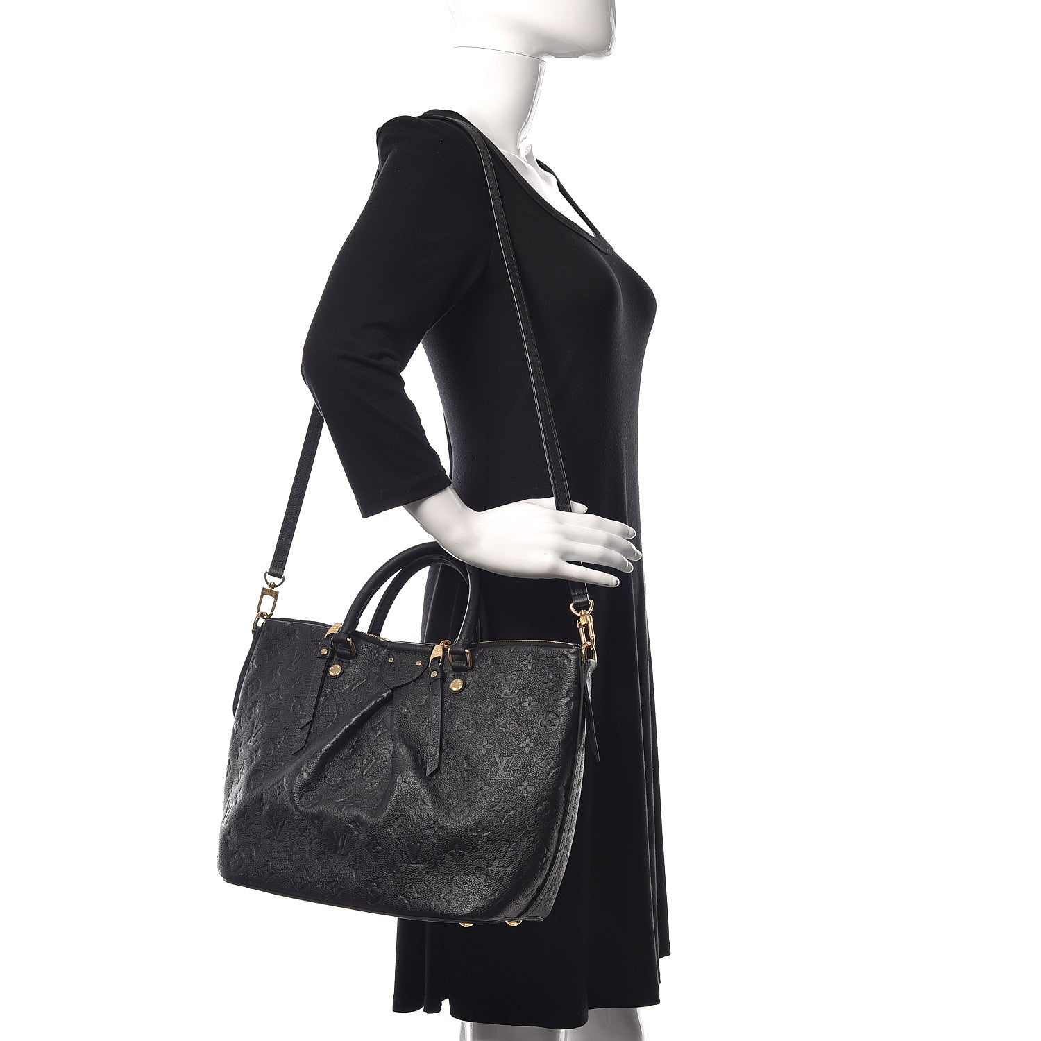 Louis Vuitton Empreinte Mazarine MM Black 2 of 12