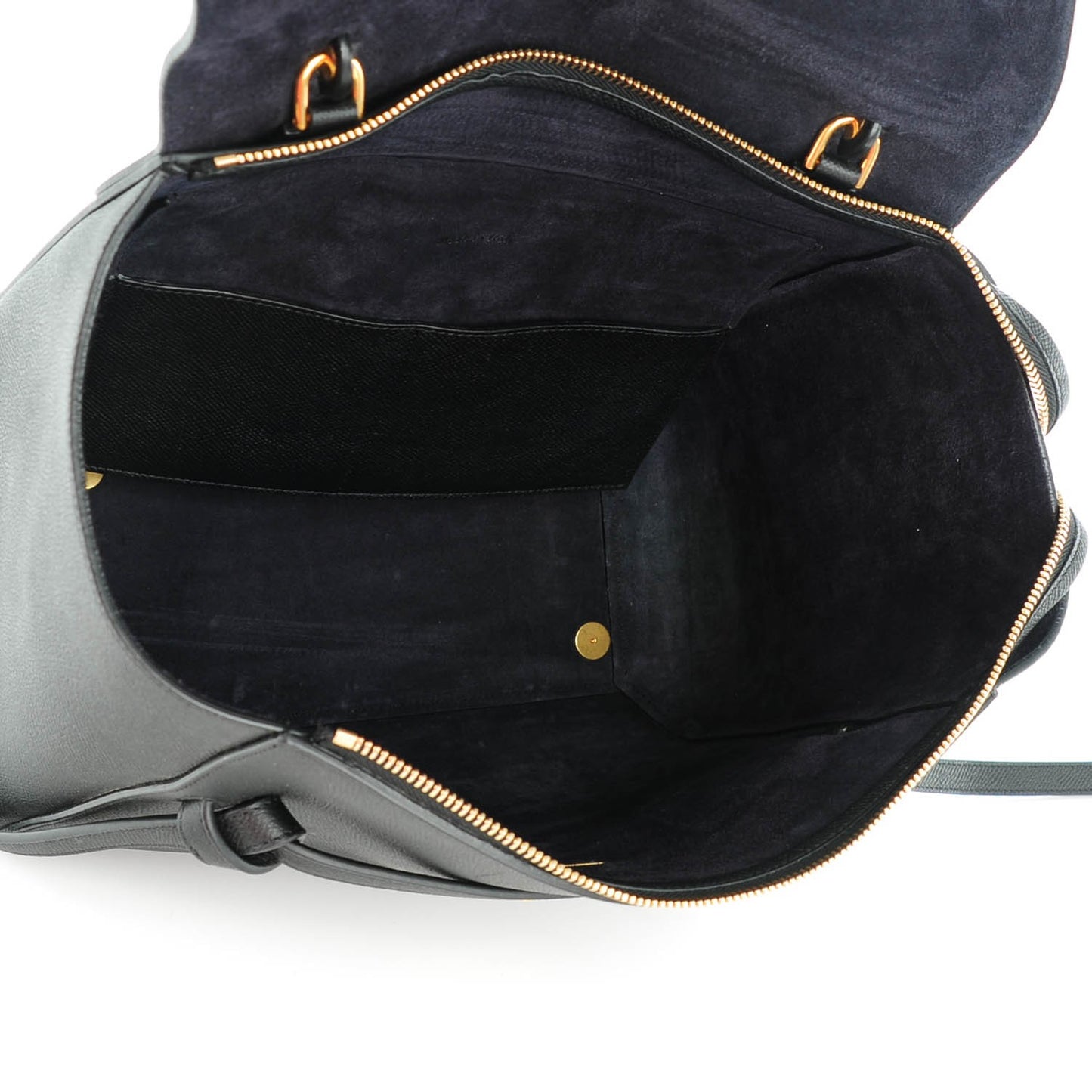 Baby Grained Calfskin Mini Belt Bag Black